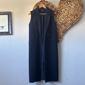 The Fifth longline sleeveless vest / coat size S in Navy blue